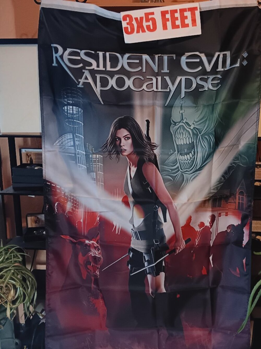 🎃 Halloween Resident Evil Apocalypse Milla Jovovich 3X5 Feet Flag Banner